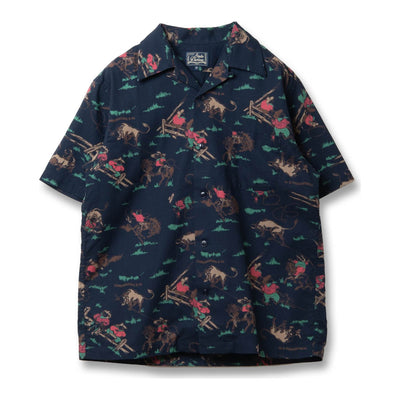 [Pre-Order] Studio D'Artisan "Western" Original Aloha Shirt (Navy)