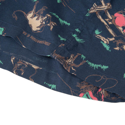 [Pre-Order] Studio D'Artisan "Western" Original Aloha Shirt (Navy)