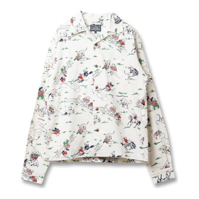 [Pre-Order] Studio D'Artisan "Western" Original L/S Aloha Shirt (Ivory)