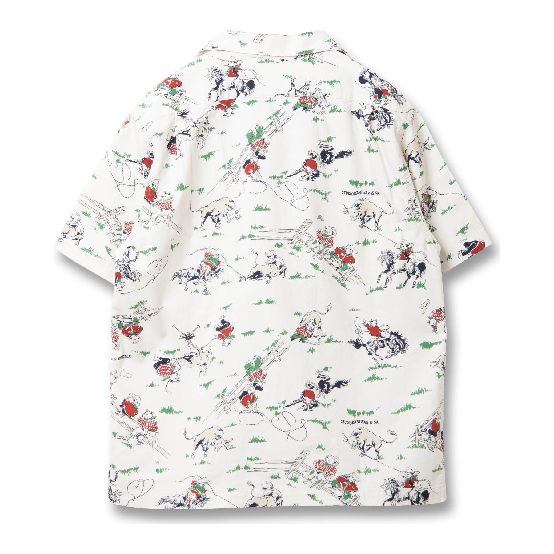 [Pre-Order] Studio D'Artisan "Western" Original Aloha Shirt (Ivory)