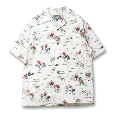 [Pre-Order] Studio D'Artisan "Western" Original Aloha Shirt (Ivory)