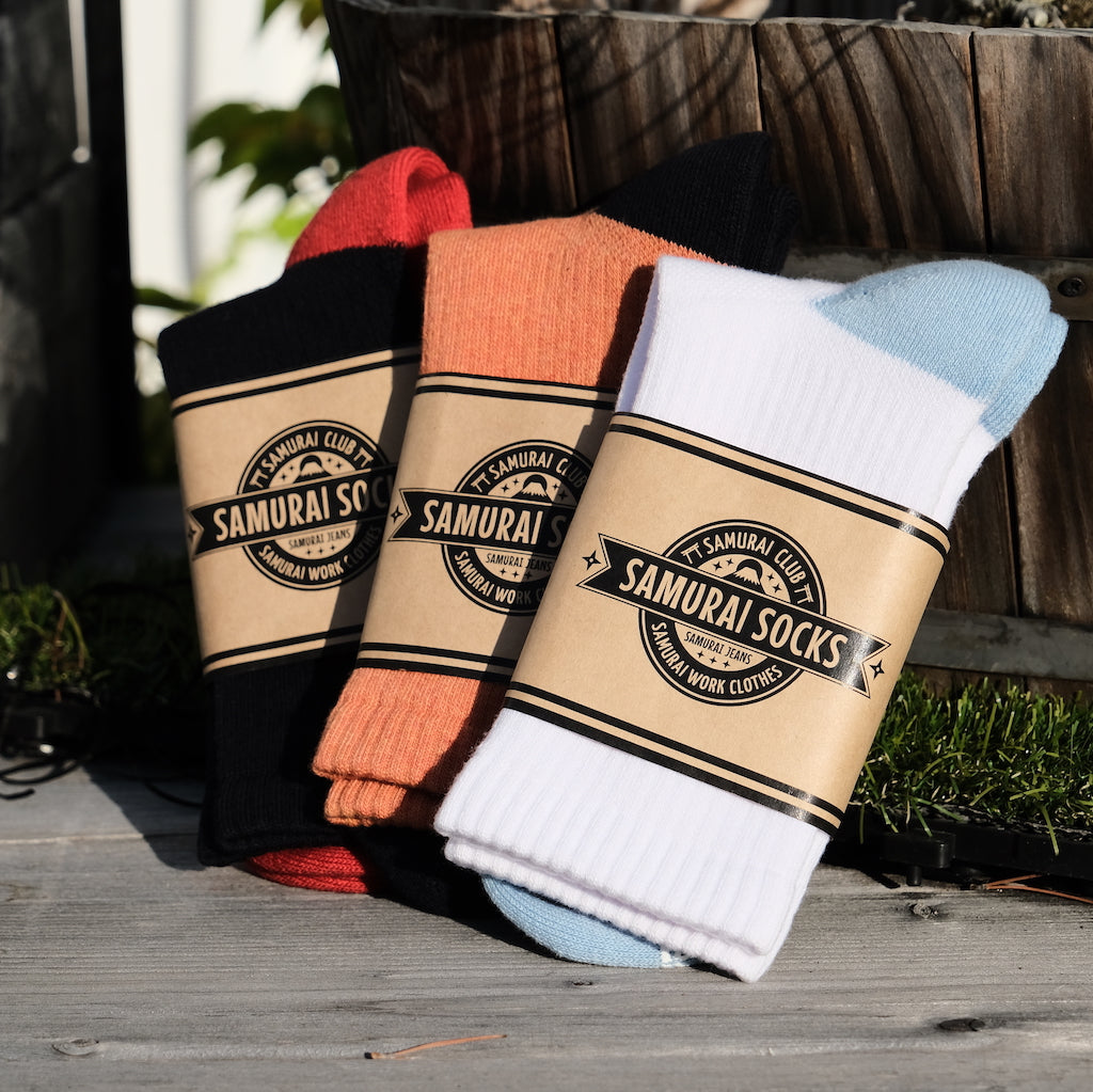 Samurai Jeans SJKS25-NEL Embroidered Crew Socks