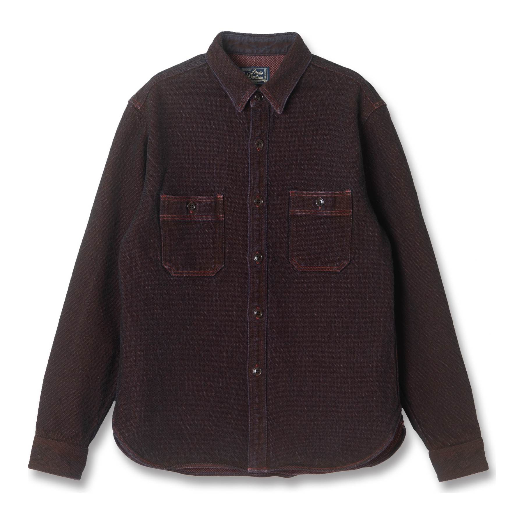 [Pre-Order] Studio D'Artisan "Bengara" Sashiko Work Shirt
