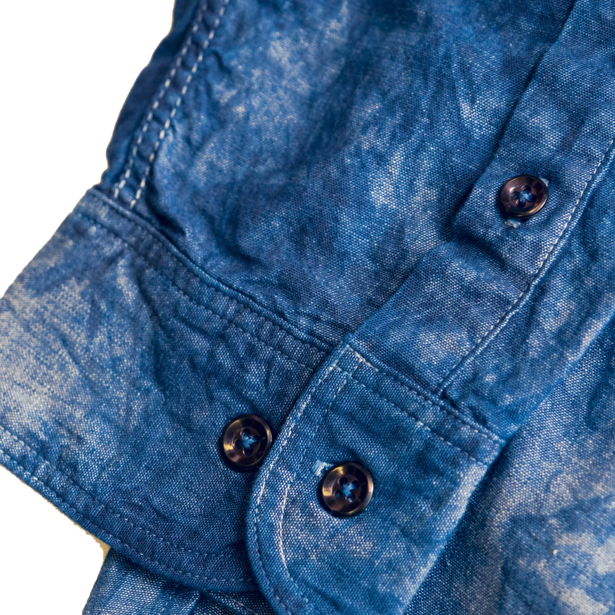 Omnigod Indigo "Murazome" Selvedge Chambray Work Shirt