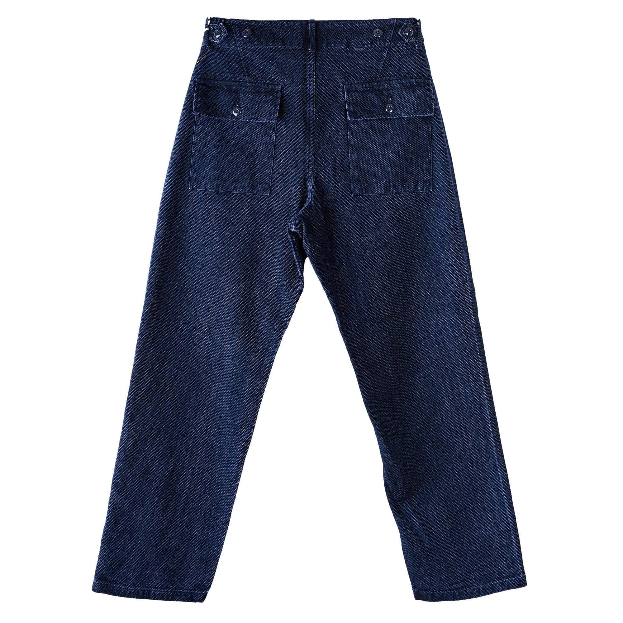 Soundman "Old Baker" Indigo Sashiko Baker Pants - Okayama Denim
