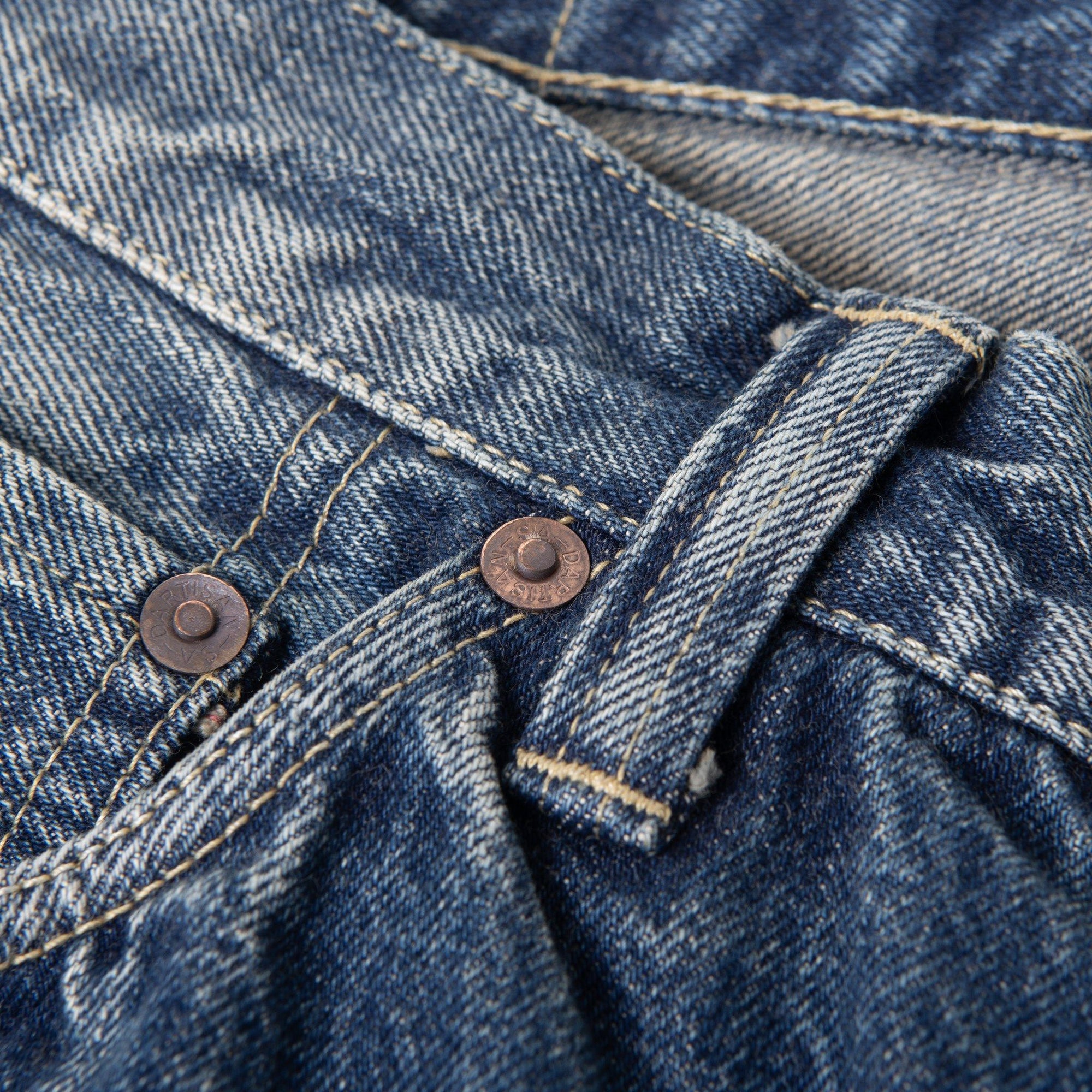 [Pre-Order] Studio D'Artisan Distressed "Hang Dry" Selvedge Jeans (Loose Straight)