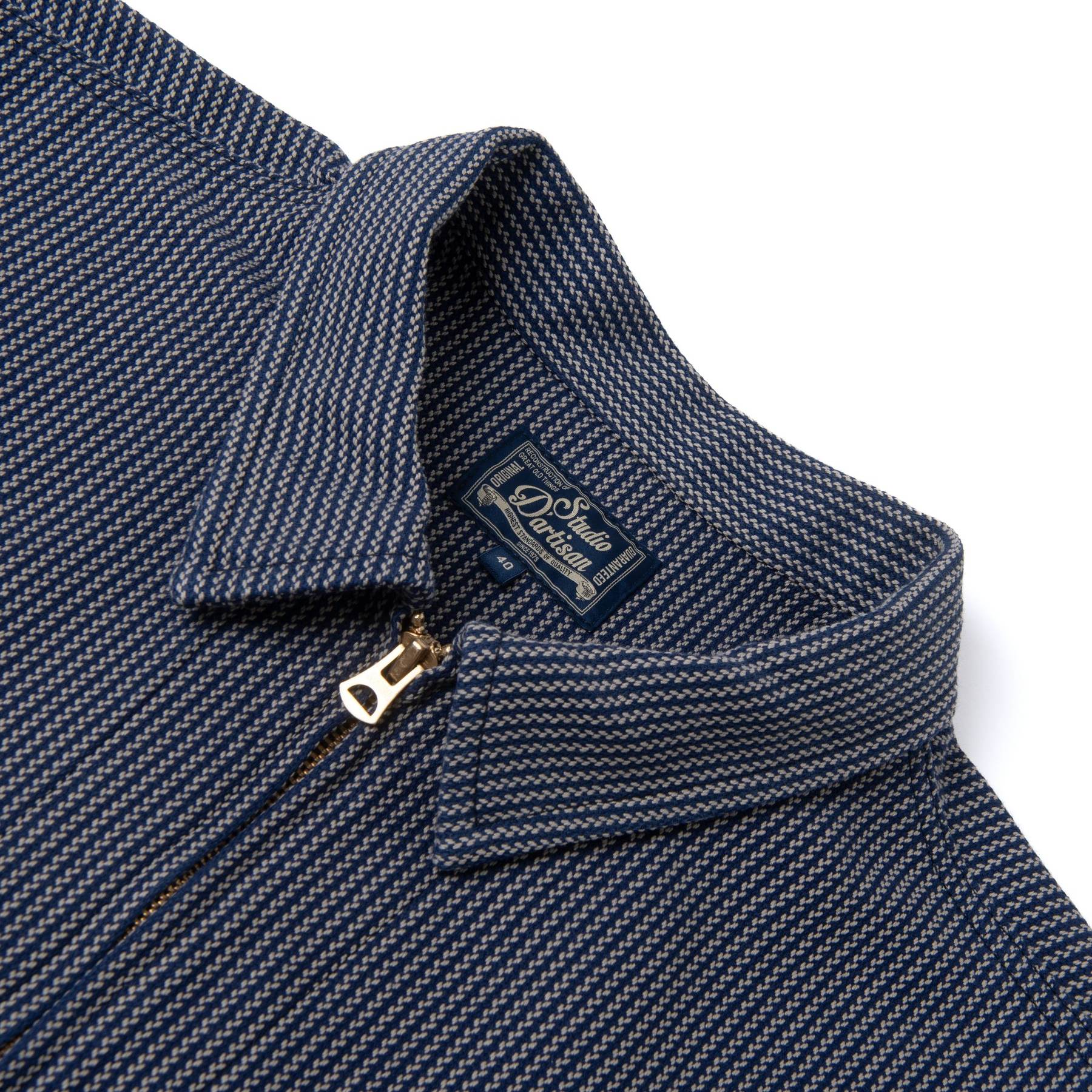 [Pre-Order] Studio D'Artisan "Noragi" Indigo Stripe Work Jacket