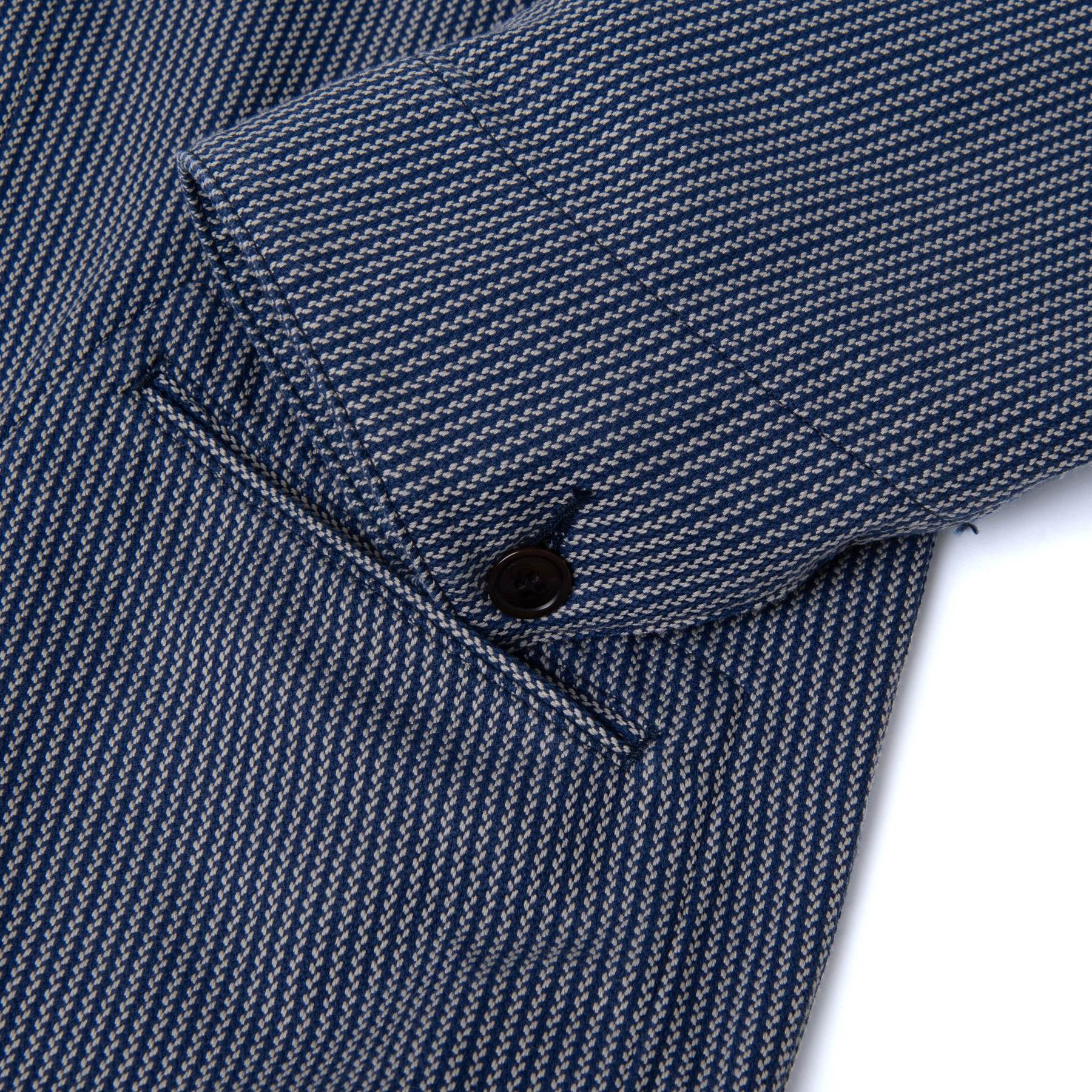 [Pre-Order] Studio D'Artisan "Noragi" Indigo Stripe Work Jacket