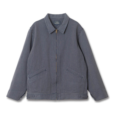 [Pre-Order] Studio D'Artisan "Noragi" Indigo Stripe Work Jacket