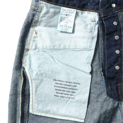 Japan Blue 'Ethical' 12.5oz. Banana Cotton Selvedge Jeans (Slim Straight)