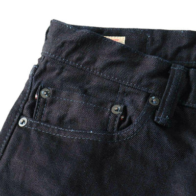 Momotaro 0106IBSPZ Indigo x Black Selvedge Jeans (Narrow Tapered)