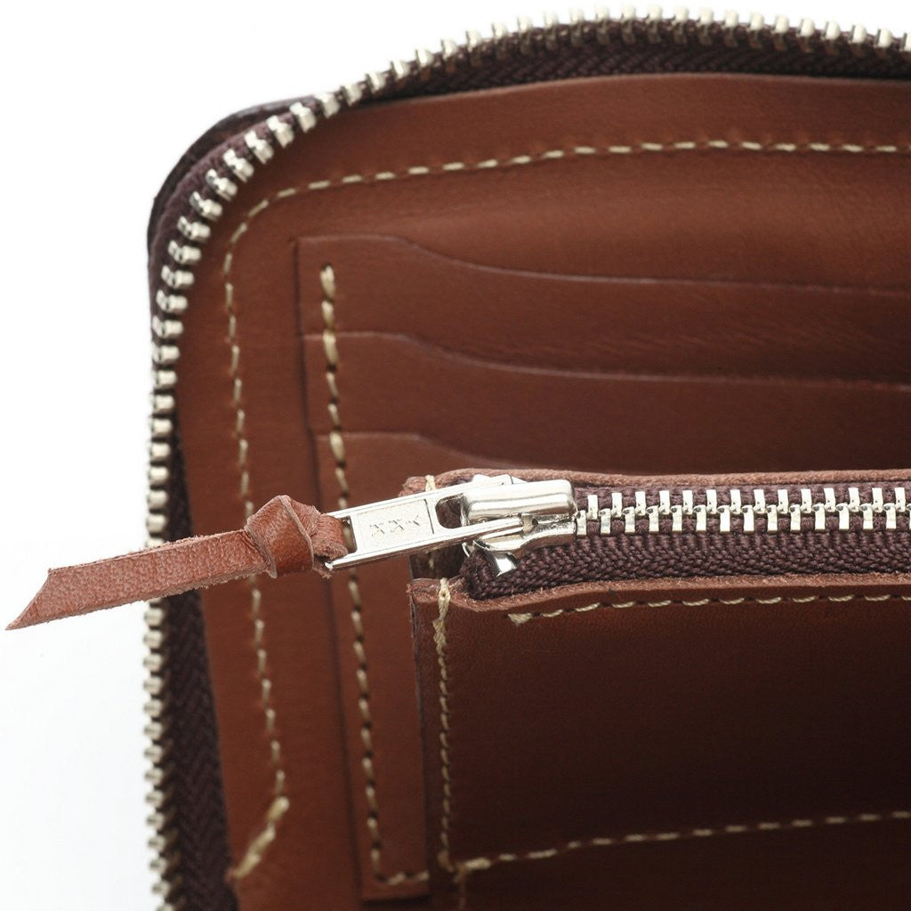 Pailot River Zipper Short Wallet - Okayama Denim Accessories - Selvedge