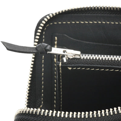 Pailot River Zipper Short Wallet - Okayama Denim Accessories - Selvedge