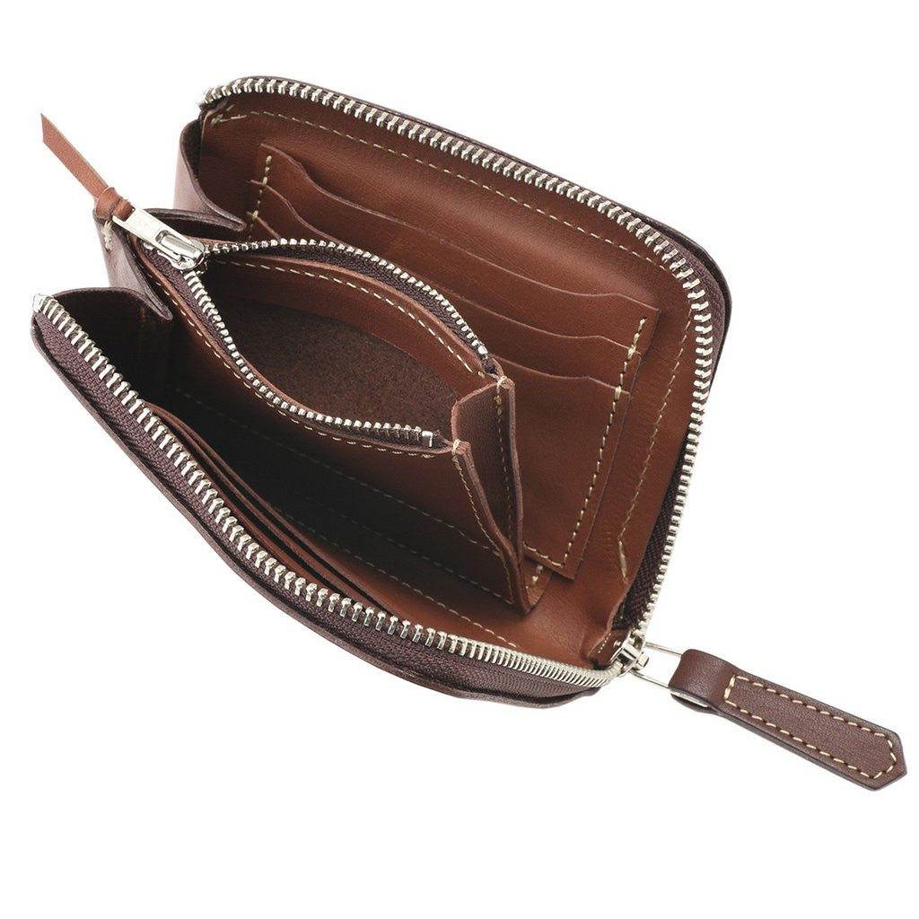 Pailot River Zipper Short Wallet - Okayama Denim Accessories - Selvedge