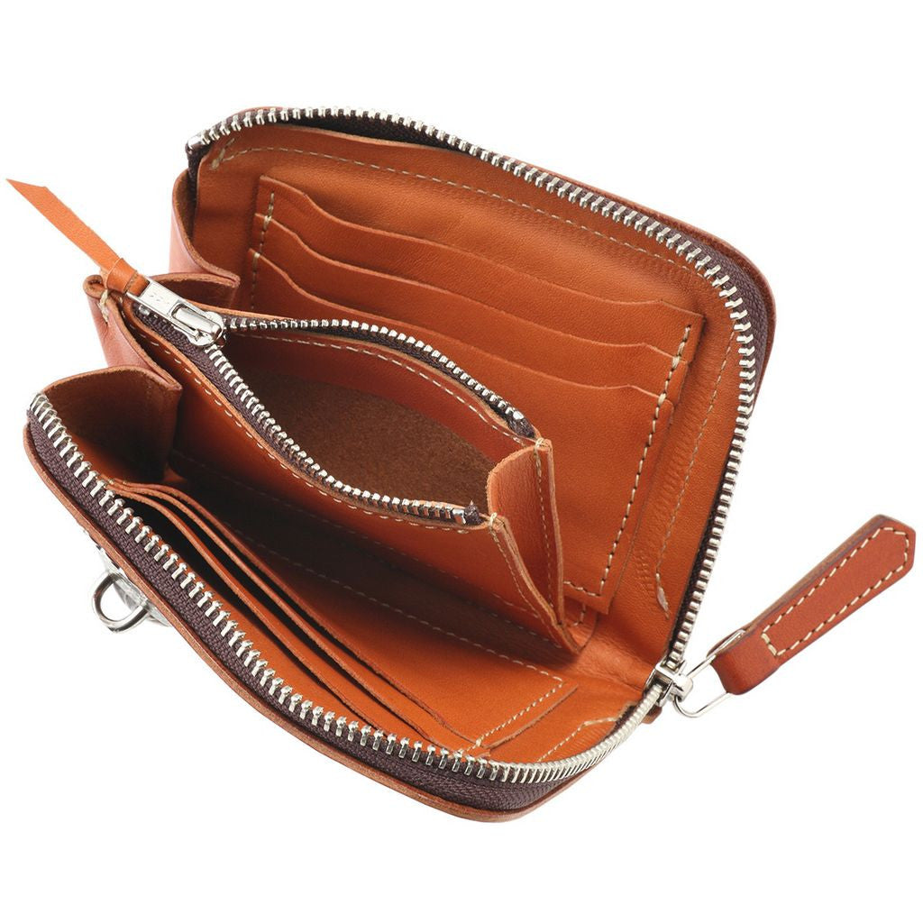 Pailot River Zipper Short Wallet - Okayama Denim