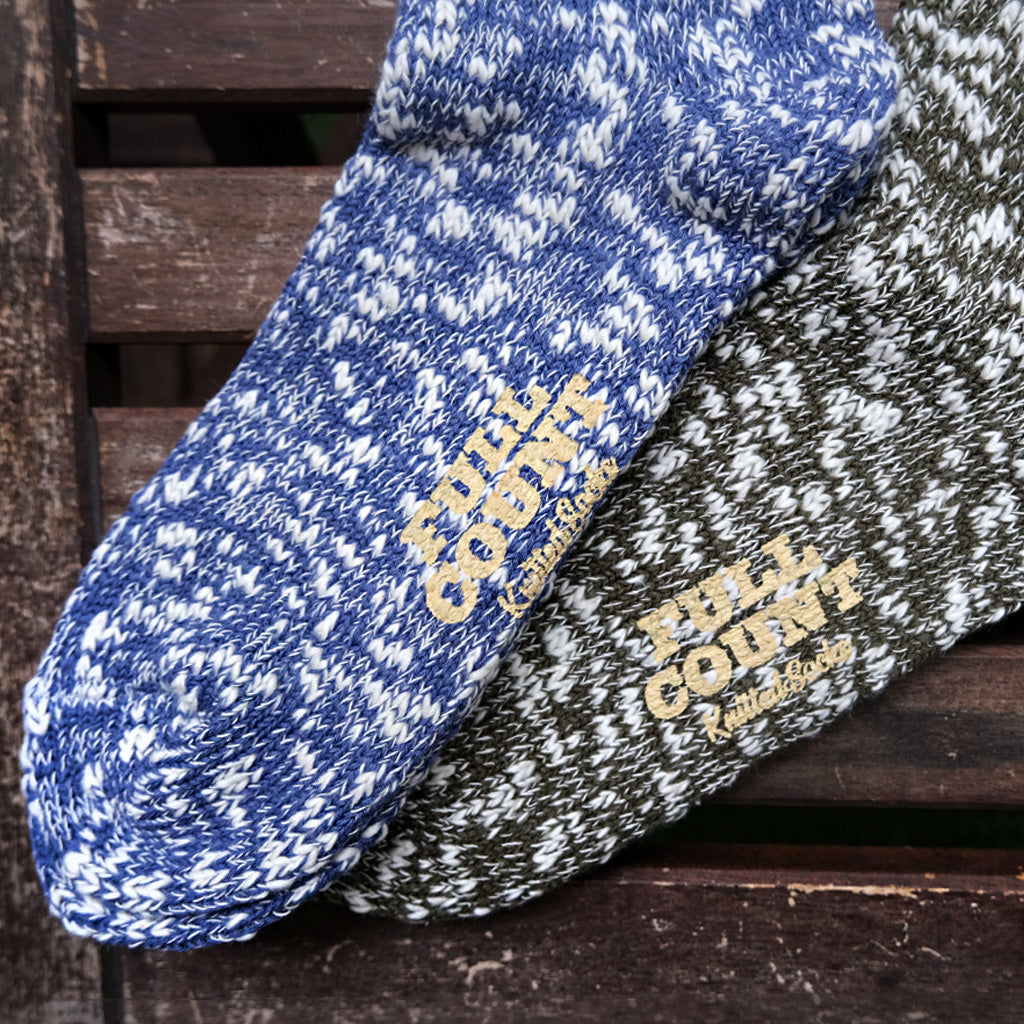 Fullcount Knitted Mix Socks (Blue)