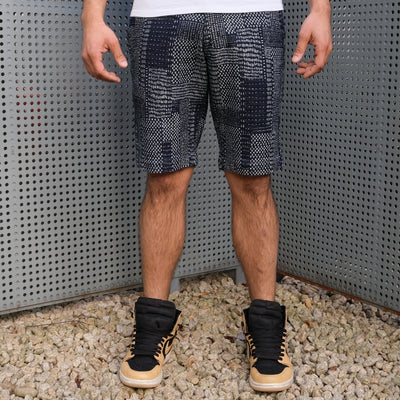 Japan Blue Indigo Boro Sashiko Shorts