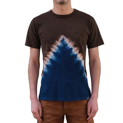 Studio D'Artisan "Amami Dorozome" Tie-Dye Tee (Mountain)