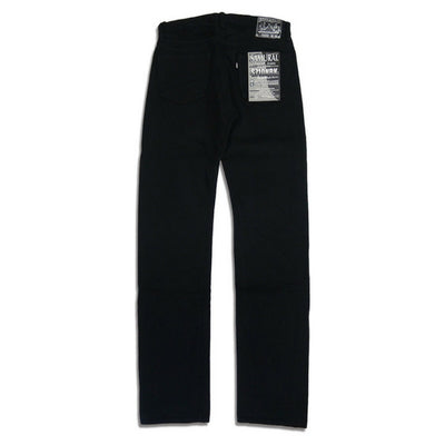 Samurai Jeans S710NBK 17oz. Black x Black Selvedge Denim Jeans (Slim Tapered) - Okayama Denim Jeans - Selvedge