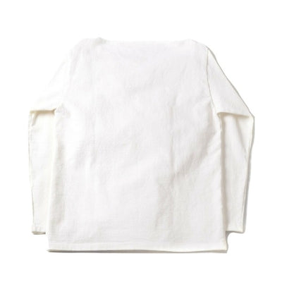 Japan Blue 18 Gauge Super Heavy Inlay Sweat LS Tee (White) - Okayama Denim T-Shirts - Selvedge
