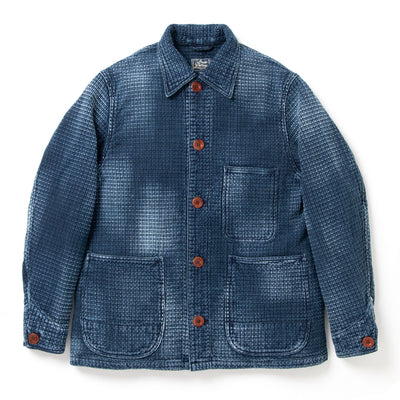 Studio D'Artisan Distressed Indigo Sashiko Coverall