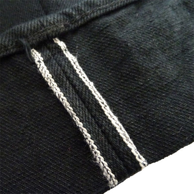 Samurai Jeans S710NBK 17oz. Black x Black Selvedge Denim Jeans (Slim Tapered) - Okayama Denim Jeans - Selvedge