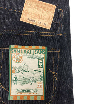 Samurai Jeans S003JP21OZ Yamato 21oz. Selvedge Denim Jeans (Slim Tapered) - Okayama Denim Jeans - Selvedge