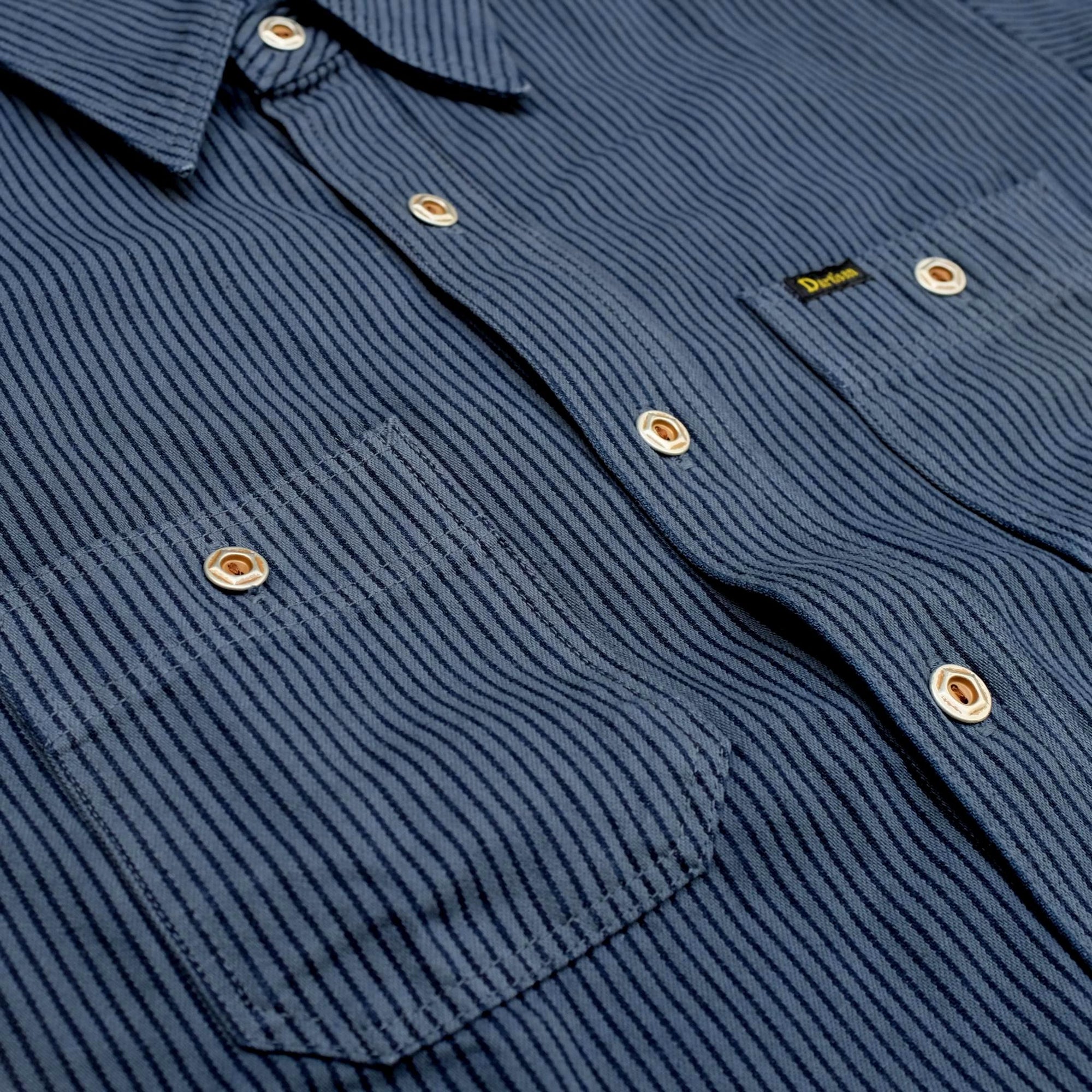 Studio D'Artisan Hickory Railroad S/S Shirt (Navy)