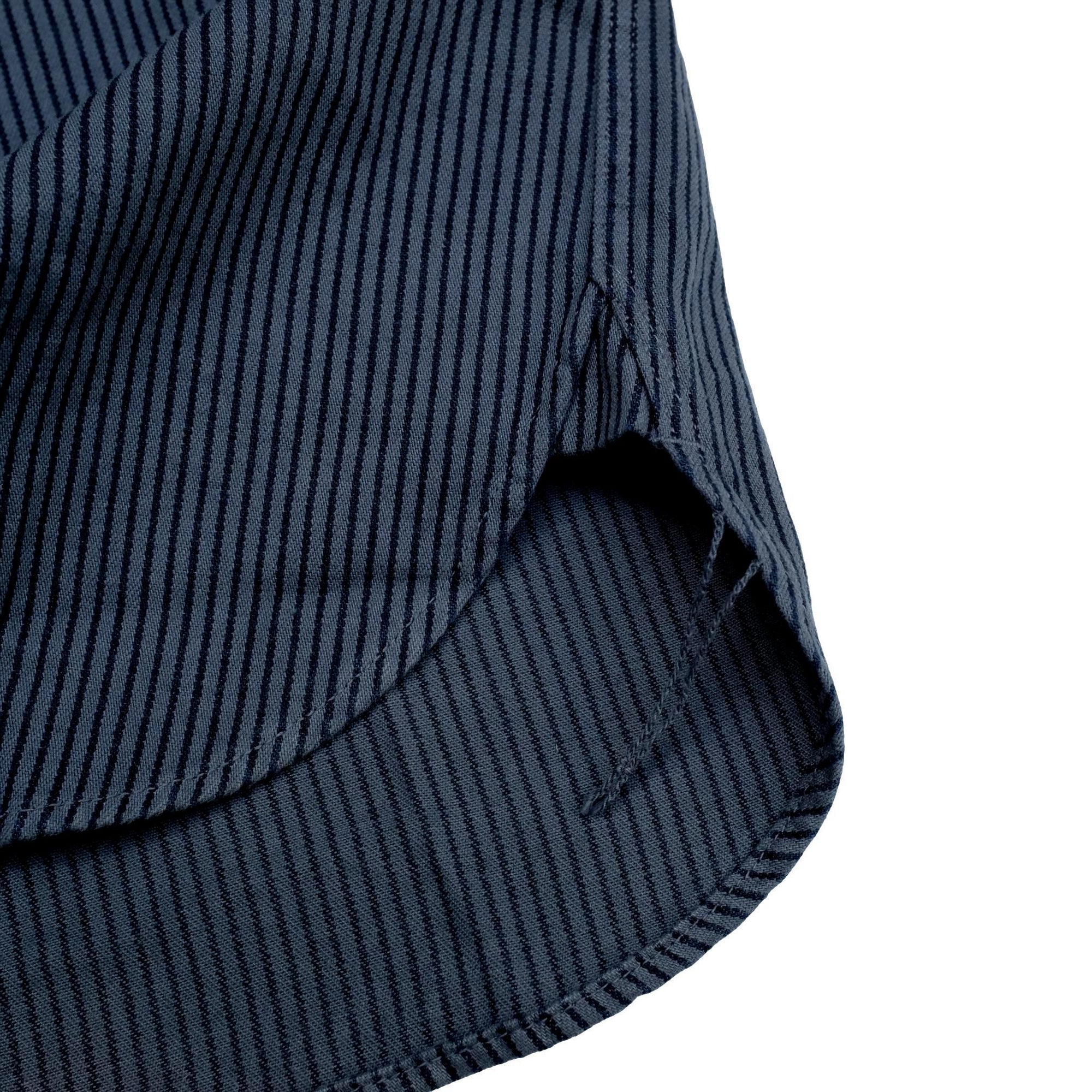 Studio D'Artisan Hickory Railroad S/S Shirt (Navy)