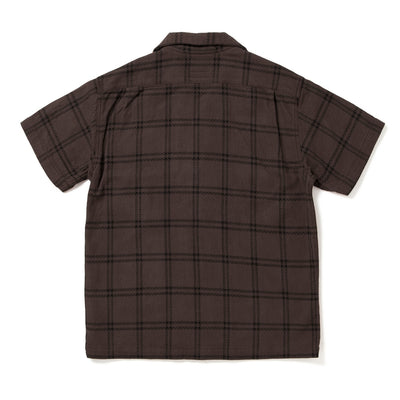 Studio D'Artisan "Amami Dorozome" Sashiko S/S Shirt (Dark Brown)