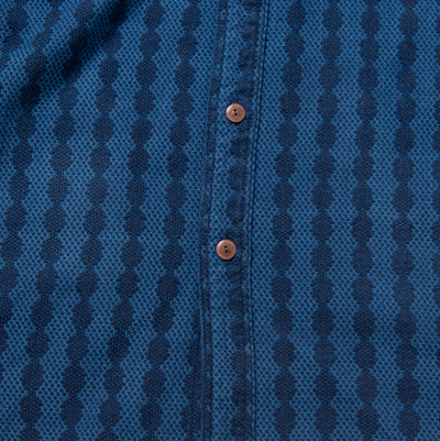 [Pre-Order] Studio D'Artisan Indigo Dobby Sashiko Shirt (Version A)