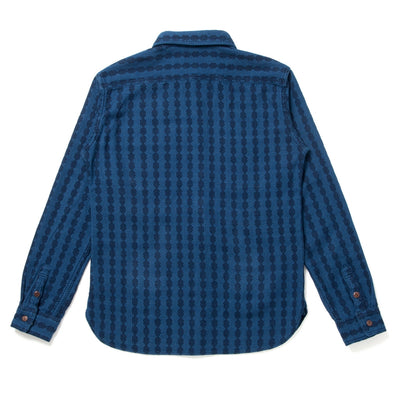 [Pre-Order] Studio D'Artisan Indigo Dobby Sashiko Shirt (Version A)