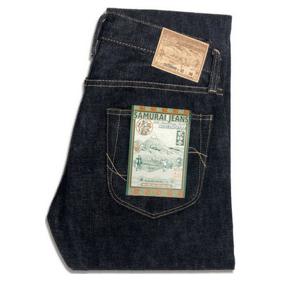 Samurai Jeans S003JP21OZ Yamato 21oz. Selvedge Denim Jeans (Slim Tapered) - Okayama Denim Jeans - Selvedge