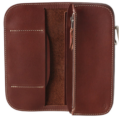 Redmoon Old Biker Long Wallet Dark Brown