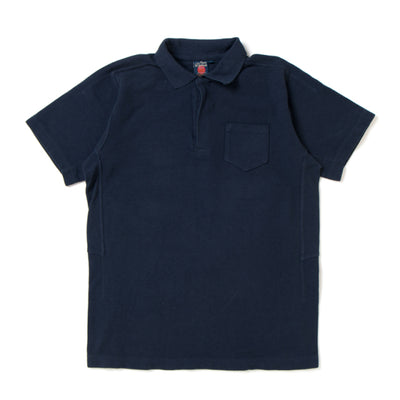 Studio D'Artisan Loopwheel Polo Shirt (Navy)