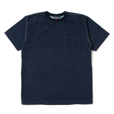 Studio D'Artisan Loopwheel Indigo Dyed Pocket Tee - Okayama Denim T-Shirts - Selvedge