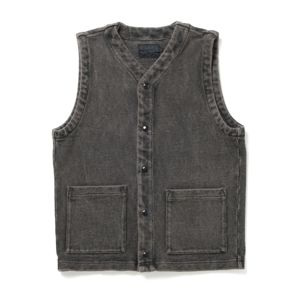 [Pre-Order] Studio D'Artisan Sumi Dyed Heavyweight Jersey Vest