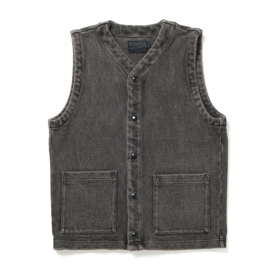 [Pre-Order] Studio D'Artisan Sumi Dyed Heavyweight Jersey Vest