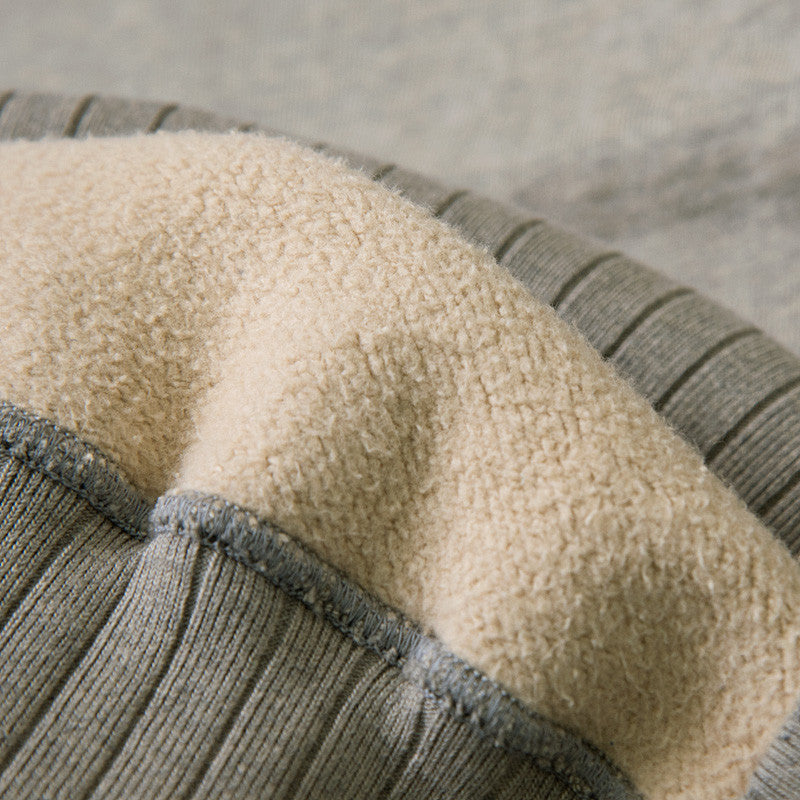 Studio D'Artisan Suvin Gold Loopwheel Crewneck Sweatshirt (Heather Gray) - Okayama Denim Sweatshirt - Selvedge