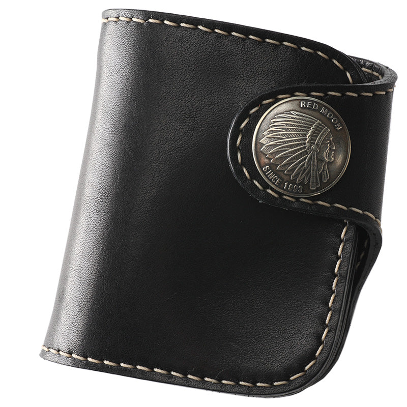 Top Zip Short Wallet - Black