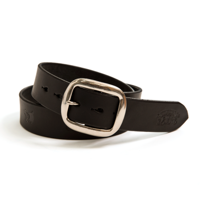 Studio D'Artisan B-82 Leather Belt (Black) - Okayama Denim Accessories - Selvedge