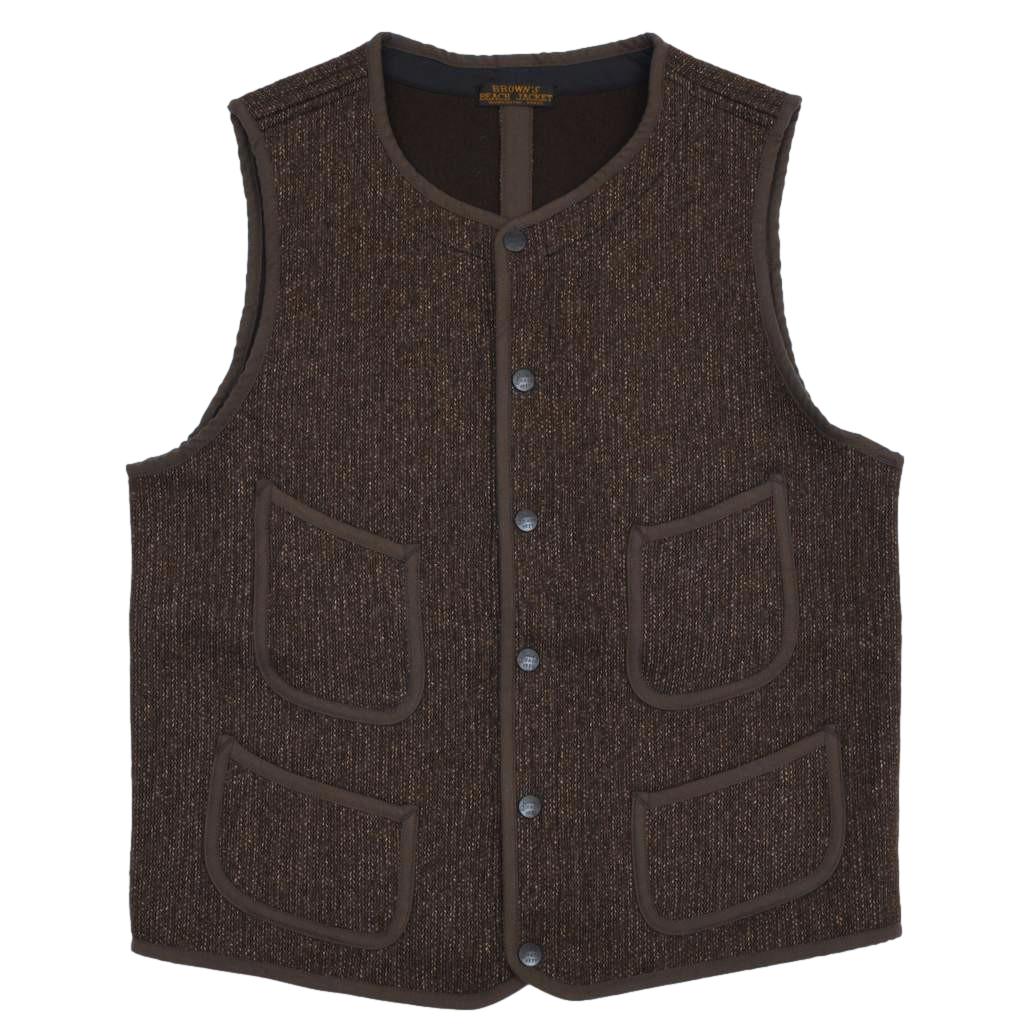 通販 激安 Brown's Beach Denim Okayama - Gray) (Oxford Vest Early トップス