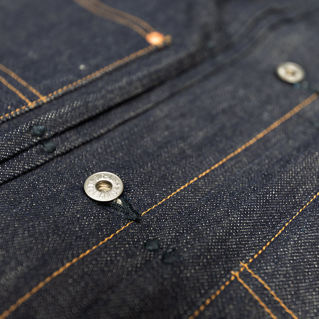 Big John 15.8oz. "Extra" Organic Cotton Embroidered Back Selvedge Jacket