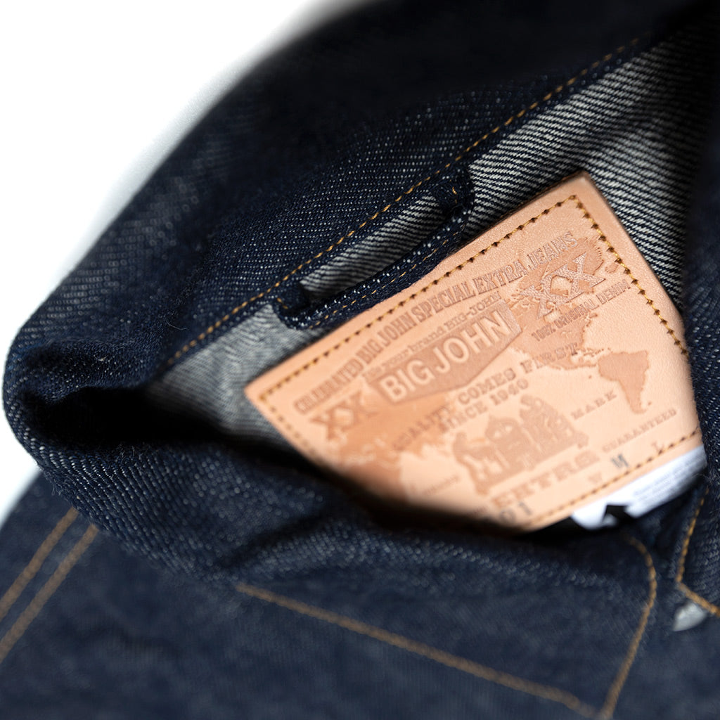 Big John 15.8oz. "Extra" Organic Cotton Embroidered Back Selvedge Jacket