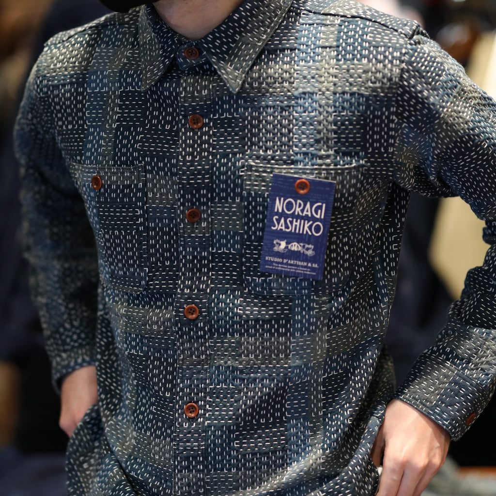 Studio D'Artisan "Noragi Sashiko" Work Shirt