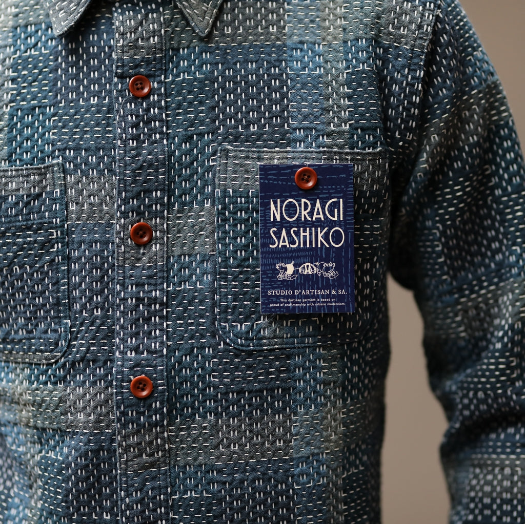 Studio D'Artisan "Noragi Sashiko" Work Shirt
