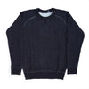 Pure Blue Japan Indigo Cable Knit Crewneck Sweatshirt