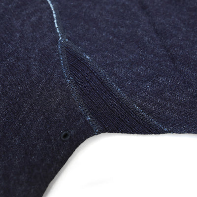 Pure Blue Japan Indigo Cable Knit Crewneck Sweatshirt