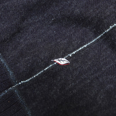 Pure Blue Japan Indigo Cable Knit Crewneck Sweatshirt