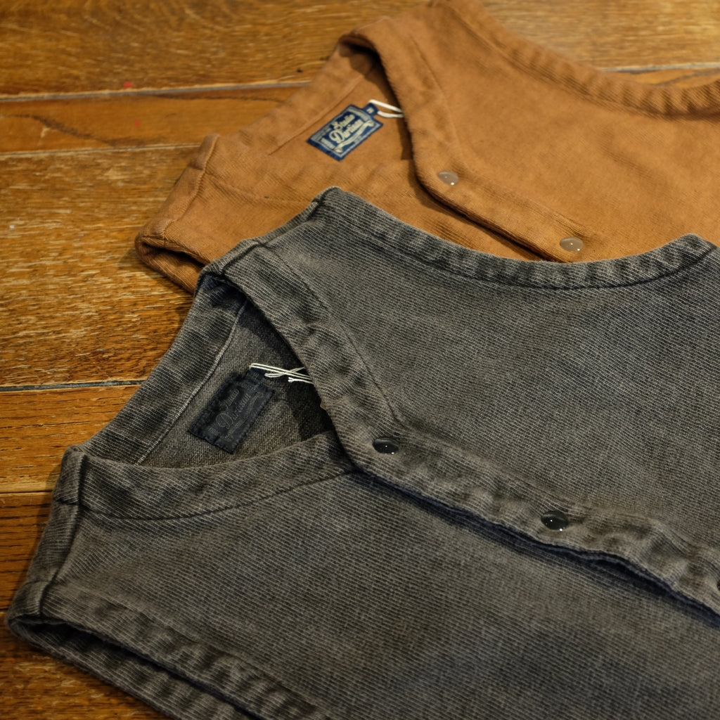 [Pre-Order] Studio D'Artisan Sumi Dyed Heavyweight Jersey Vest
